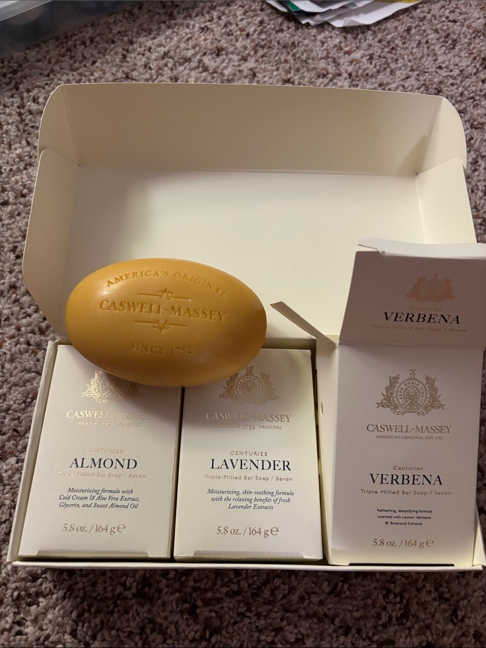 Caswell Massey signature soap bars (NEW)